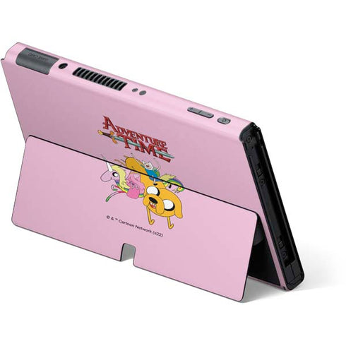 Adult Swim Adventure Time Riding in a Unicorn Nintendo Switch OLED (2021) Skin